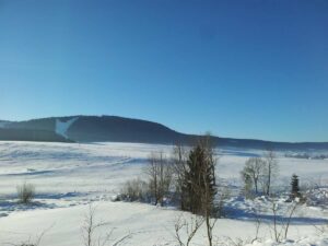 Vue Sur la Renversée, Piste Noire de la Station de Métabief